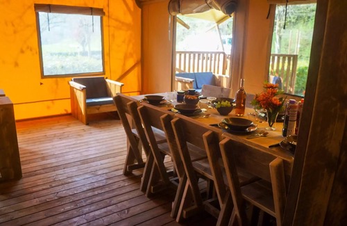 Souillac House | Family-Friendly Campsite La Draille: Comfortable 4-Room Tent
