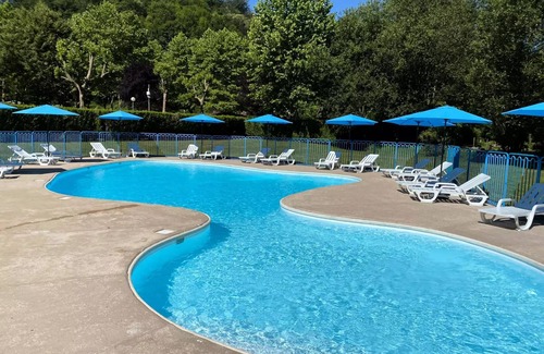 Oust House | Campsite Les 4 Saisons *** - MOBILE HOME COUSERANS PMR: with covered terrace 6 people. 6 persons