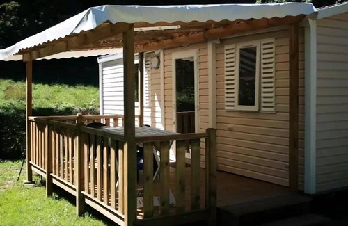 Oust House | Campsite Les 4 Saisons *** - MOBILE HOME COUSERANS PMR: with covered terrace 6 people. 6 persons