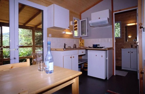 Darbres Ski Chalet | Cozy Chalet ROMARIN at Camping Les Lavandes for 5 Guests