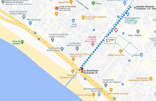 Aparecida Apartment | Canal 5 Embaré: Oceanfront Bliss just Steps from the Beach