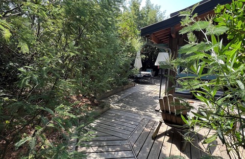 Cap-Ferret House | Cap Ferret: Cozy Wooden Cabin with Pool and Ocean Views