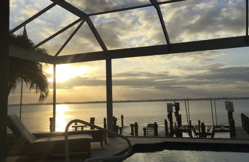 Caloosahatchee House | Beachfront Escape: Private Pool & Spa with Ocean Views