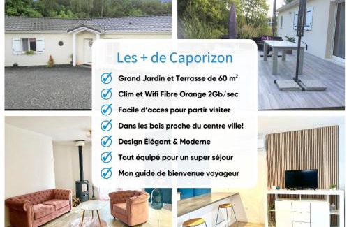 Notre-Dame-de-Sanilhac House | Relax at Caporizon - Villa Pommier with Oceanfront Views