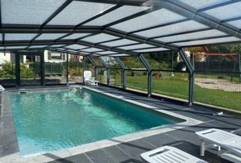 Gerardmer Ski Chalet | Capucine 1: Oceanfront Retreat with Private Pool & Kids Welcome
