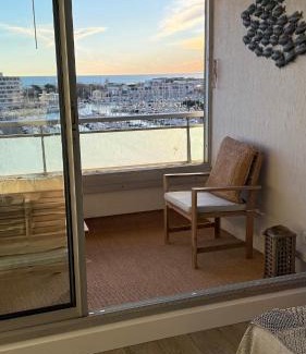 Carnon-Plage Apartment | Carnon Plage, Vue panoramique sur mer port proche Parc Expo