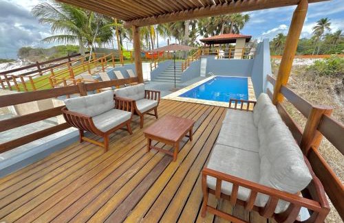 Gamela House | Cozy Casa Beira-Mar in Guadalupe with Oceanfront Pool