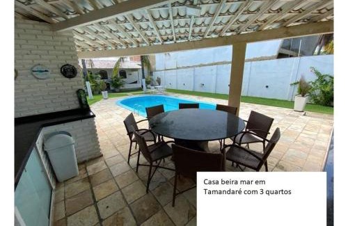 Tamandare House | Beachfront Casa in Tamandaré with Pool and Ocean View