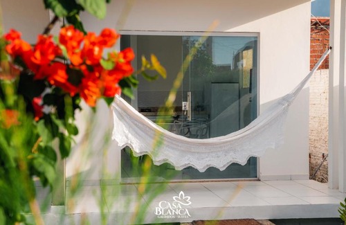 Galinhos Apartment | Elegant Casa Blanca: Ocean View with Pool Access