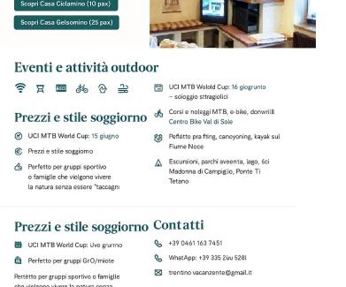 Caldes House | Casa Ciclamino Val Di Sole 10 pax 7 nights