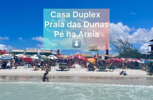 Foguete House | Oceanfront Casa Duplex Praia Das Dunas with Family Amenities