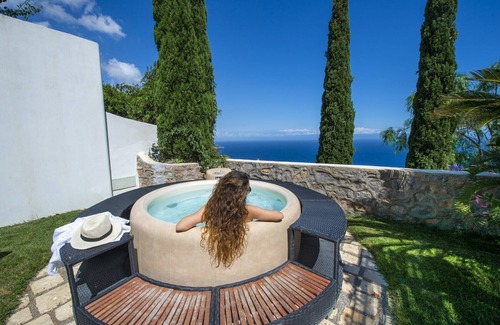 Praiano Ski Chalet | Casa Elena - Terraces with Ocean Views & Spa Amenities