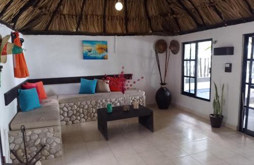 Campeche House | Relax at Casa GAMA - Beachfront Oasis with Pool & Restaurant