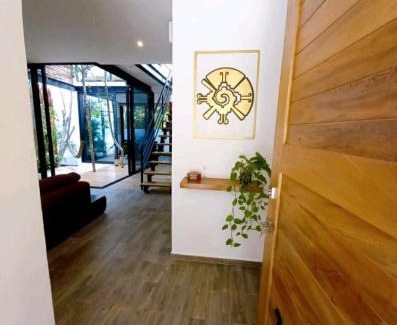 Ek Balam Village House | Relax at Casa Hela TH 7: Family-Friendly with Pool & Kitchen