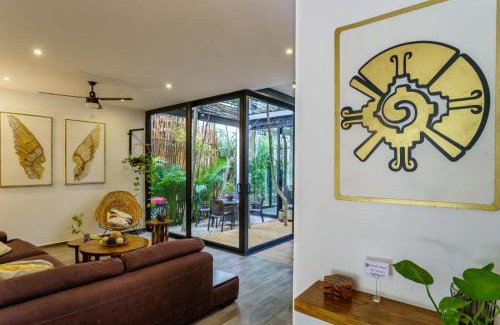 Ek Balam Village House | Relax at Casa Hela TH 7: Family-Friendly with Pool & Kitchen