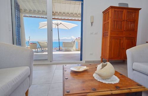 Santa Flavia Villa | Casa Mamà: Oceanfront Retreat with Beach Access & Spa