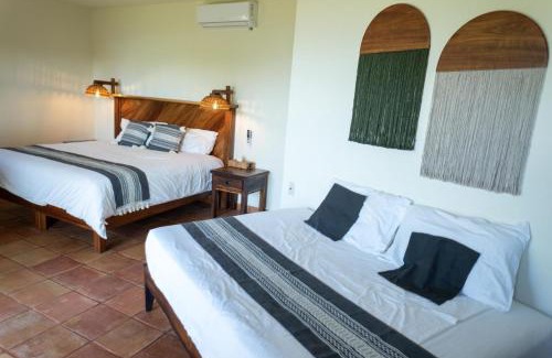 Troncones Bed & Breakfast | Oceanfront Point Room at Casa Manzanillo - Rated 9/10