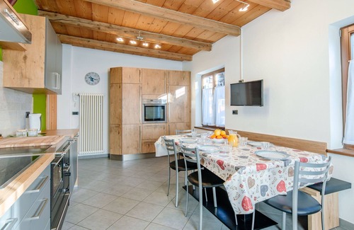 Canazei Apartment | Discover Casa Marta: Pet-Friendly Retreat with Lake View