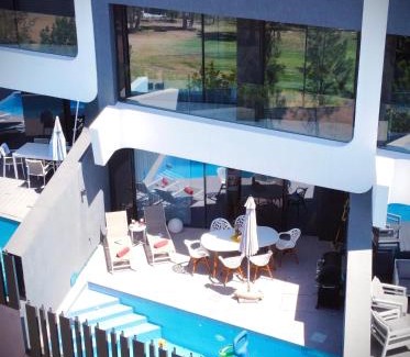 Caleta de Velez House | Elegant Casa Melocotón with Private Pool by the Golf Course