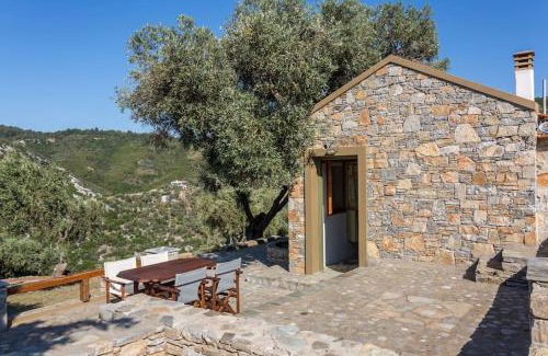 Alonnisos Old Town Ski Chalet | Exceptional Casa Milos Stone Chalets with Ocean Views