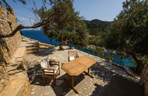 Alonnisos Old Town Ski Chalet | Exceptional Casa Milos Stone Chalets with Ocean Views