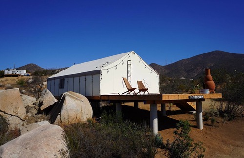 San Antonio de las Minas RV Rental | Pet-Friendly Glamping at Casa Misiones with Spa & Pool