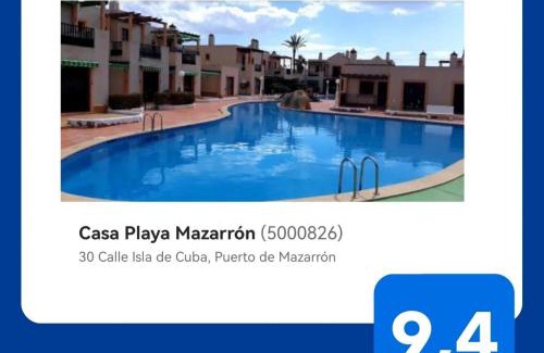 Puerto de Mazarron House | Cozy Casa Playa Mazarrón: Oceanfront Retreat with Pool