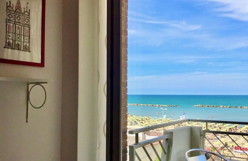 Igea Marina Apartment | Beautiful Casa Stefania Igea Marina with Ocean View & WiFi