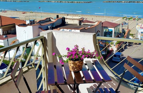 Igea Marina Apartment | Beautiful Casa Stefania Igea Marina with Ocean View & WiFi