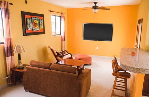 Puerto Cayo Apartment | Sea View Escape at Casa Villa: Poolside Relaxation Await
