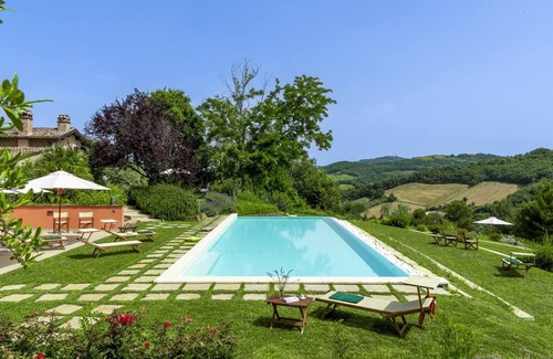 Monteciccardo House | Relaxing Casale Belvedere: Private Pool & Family-Friendly