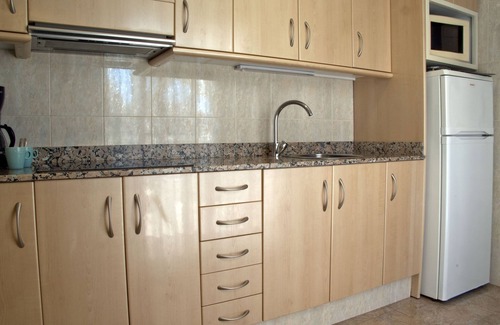Sant Carles de la Rapita Apartment | Beachfront Bliss at Casas Sitori: Private Pool & Ocean View
