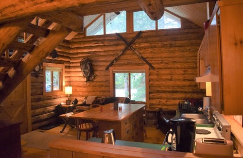 Packwood Cabin | Cozy Cascade Log Cabin | Pet-Friendly with Modern Amenities