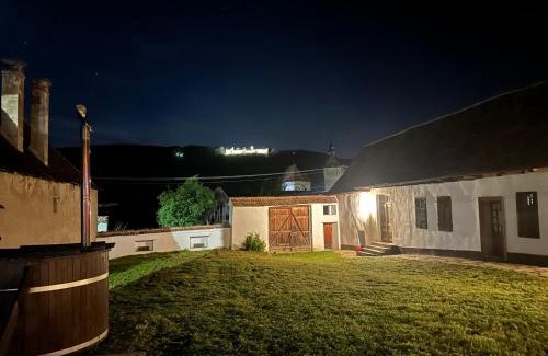 Saschiz House | Enchanting Castle View: Child-Friendly Retreat with Hot Tub