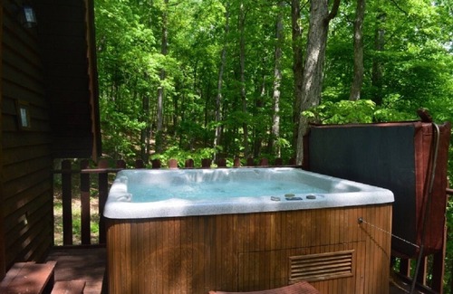 Eckerty Ski Chalet | Relaxing Cedar A Frame Cabin with Hot Tub by Patoka Lake