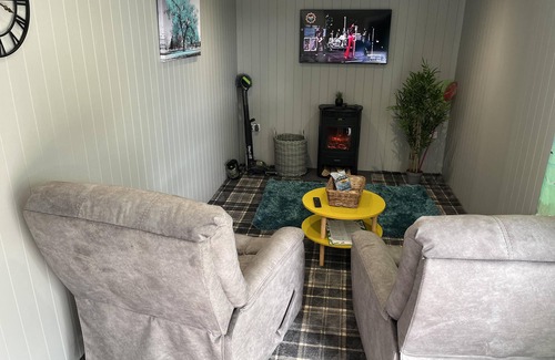 Storwood Cabin | Discover Cedar Boutique Lodge: Pet-Friendly Retreat with Spa