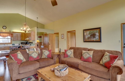 Sylva Cabin | Beautiful Cedar Log Home with Mountain Views & Fun Amenities