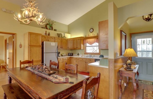 Sylva Cabin | Beautiful Cedar Log Home with Mountain Views & Fun Amenities