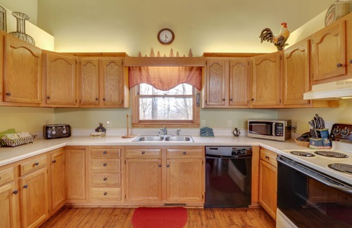 Sylva Cabin | Beautiful Cedar Log Home with Mountain Views & Fun Amenities