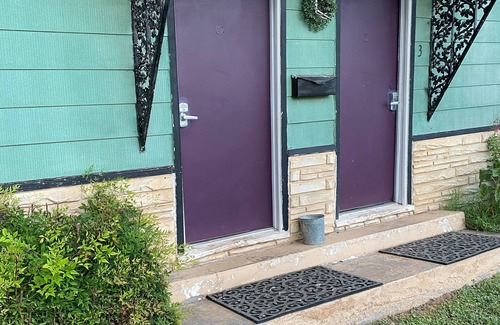 San Saba Cabin | Inviting Cedar Sage Suite at Wildflower Lodge with Kitchen