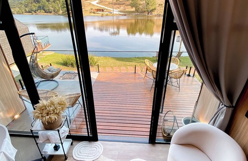 Sao Francisco de Paula Villa | Serene Celeiro Lake Village with Ocean and Lake Views