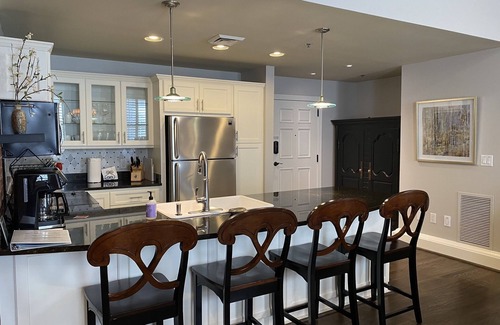 Greenville Downtown Condo | Downtown Retreat: Upscale 1Br with Patio & Private Entry
