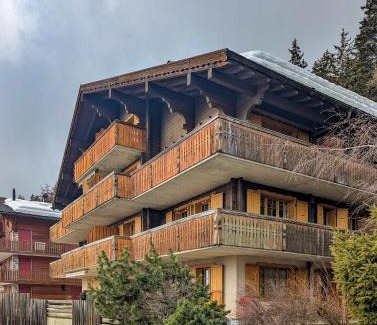 Anzere Apartment | Cozy Ski/Swim Apartment with Private Yard & Fireplace