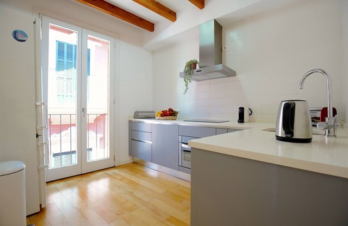 La Llotja-Born Apartment | Bright Central Apartment with AC, Wifi & Shared Terrace