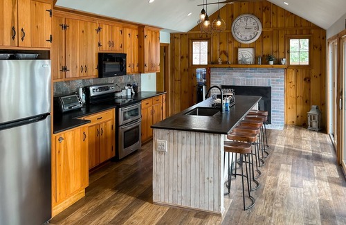 Pine River Pond House | Unique Lakefront Retreat with Hot Tub & Beach Access