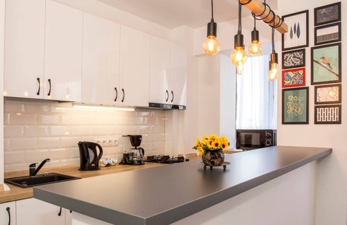 Bucharest Apartment | Cozy & Central Haven | Studio L by MRG with Family Amenities