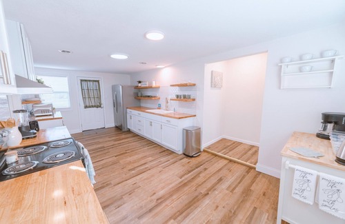Austin Ave. House | Central Retreat with Firepit & EV Charge, Rated 9.8/10!
