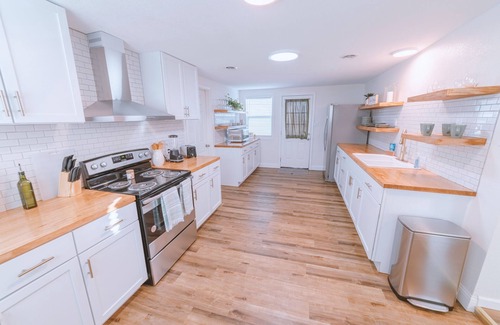Austin Ave. House | Central Retreat with Firepit & EV Charge, Rated 9.8/10!