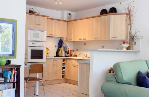 Ceret Apartment | Bright Ceret Centre Apartment with Mountain Views & A/C