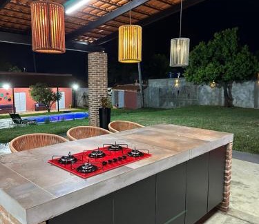 Alvares Machado House | Relax at Chácara Recanto da Mata with Oceanfront Views